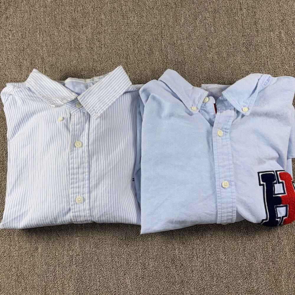 Tommy Hilfiger Men’s Button Up Bundle Blue XL Long Sleeve